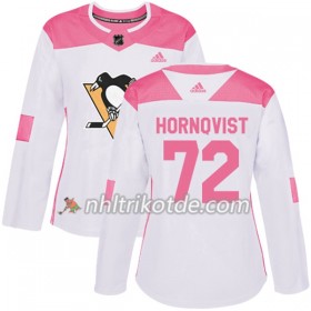Pittsburgh Penguins Trikot Patric Hornqvist 72 Adidas 2017-2018 Weiß Pink Fashion Authentic - Dame
